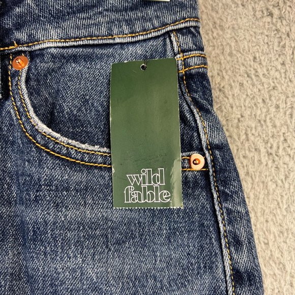 New Wild Fable Women’s Distressed Highest‎ Rise Baggy Jeans size 2/26 Waist - Picture 9 of 14